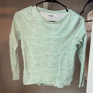 Old Navy Light Green Long Sleeve Tee for Kids